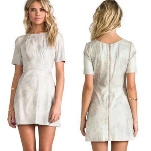 Alexis Silver Haze Roman Metallic Mini Dress Size XS 41460